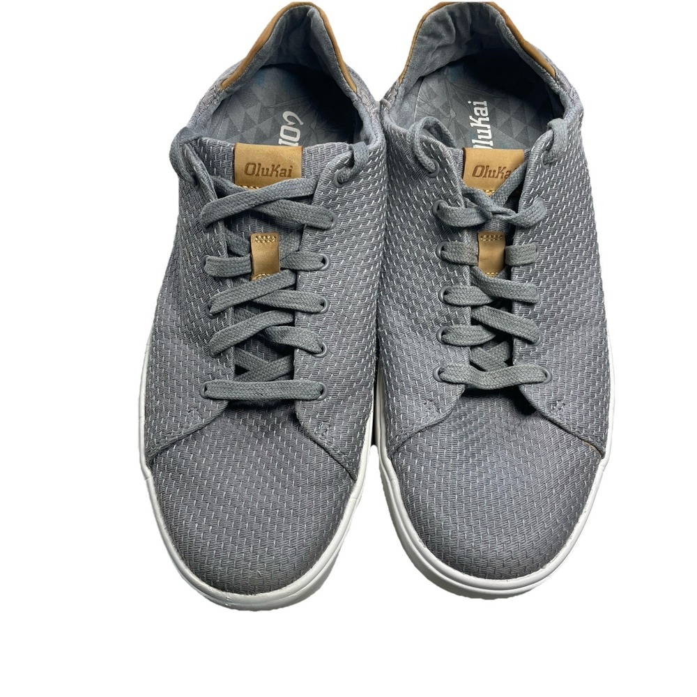 OluKai Lae'ahi Li Shoes Mens‎ Size 8.5 Casual Sneaker Lace Up Grey